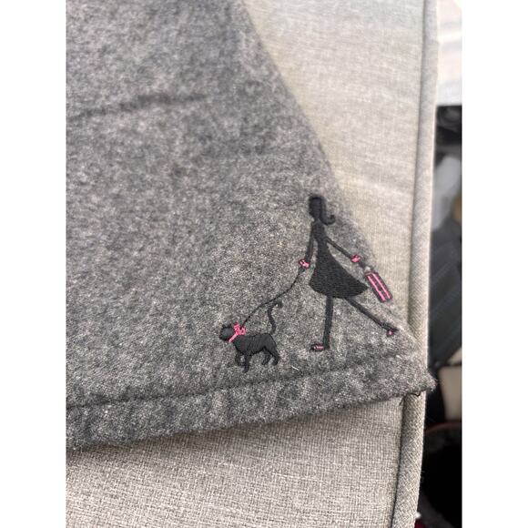 Gymboree girls Vtg CITY SIDEWALK 2003 Gray Wool Dress 12-18 mo Girl Dog Puppy - Picture 4 of 8